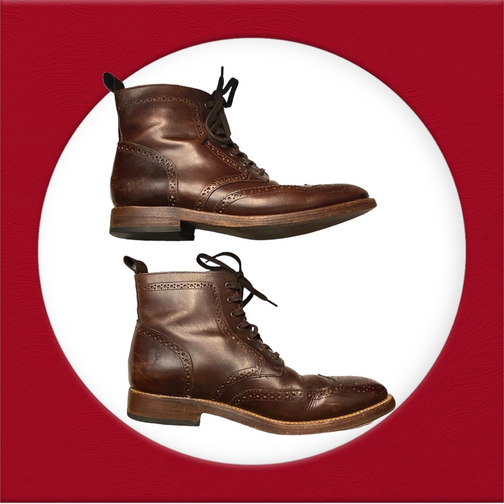 Thursday Boot Company Leather Wingtip Boots ~ Mens 10.5